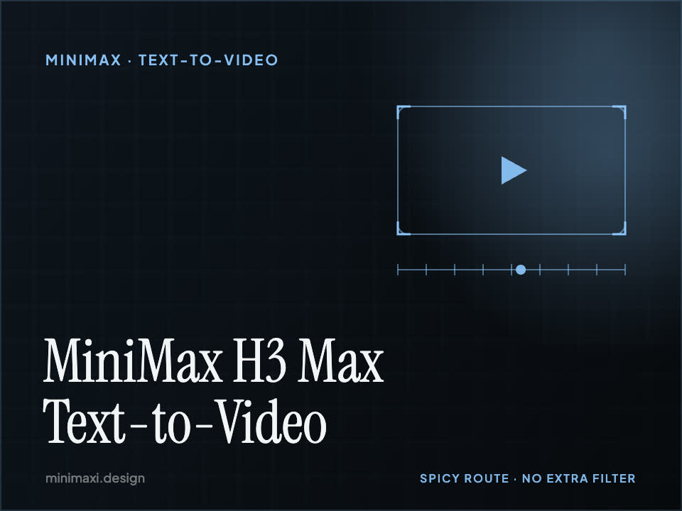 MiniMax H3 Max Text-to-Video